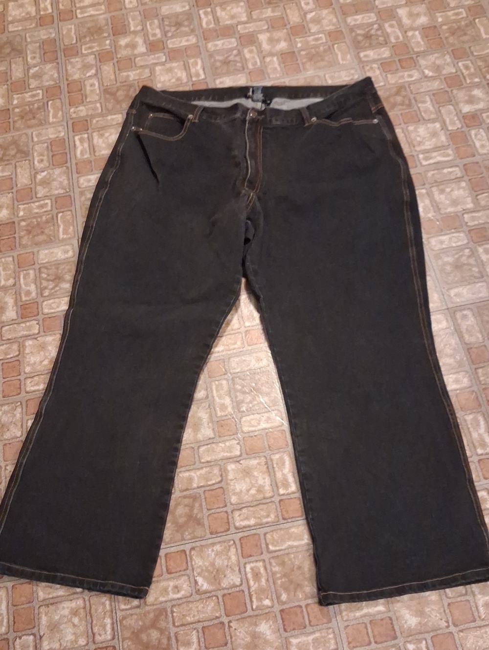 Denim&Co Black Crosstretch Jeans Size 24W